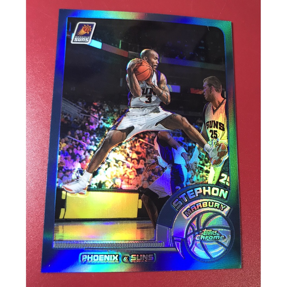 2002-03 Topps Chrome Refractor Stephon Marbury #14